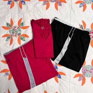 Champion / 3-Piece / Size L 1 Sleeveless Top & 2 Elastic Waist Drawstring Shorts
